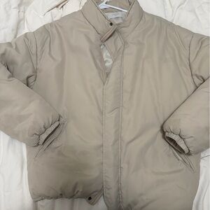 Lewkin Beige Puffer Jacket